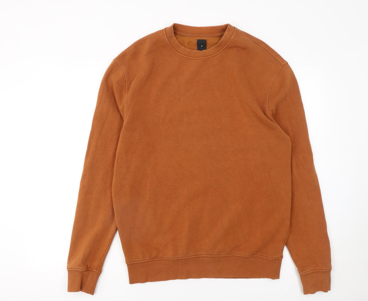 Mens UK Size M New Look Brown Pullover Sweatshirt
