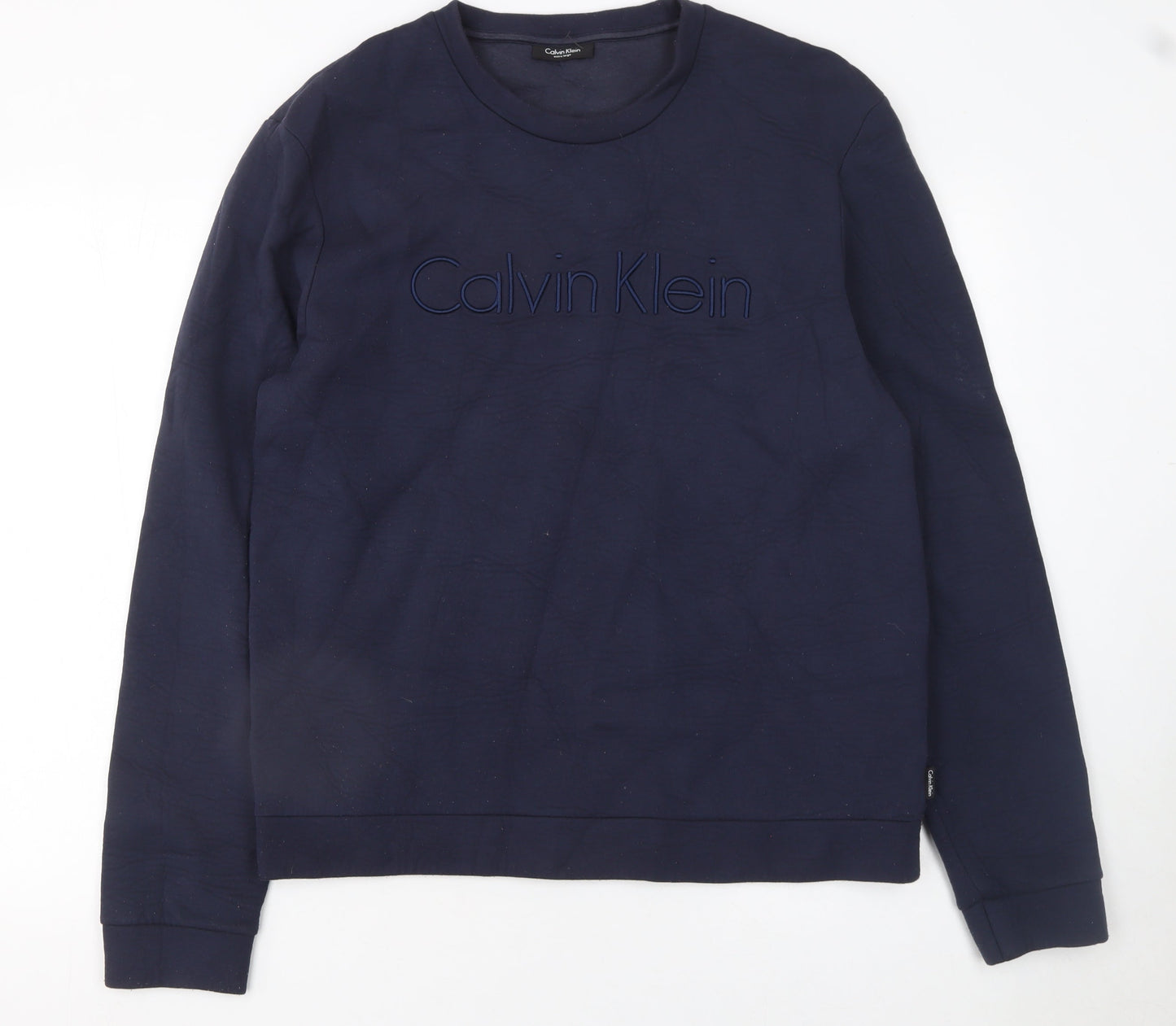 Mens UK Size XL Calvin Klein Blue Pullover Sweatshirt