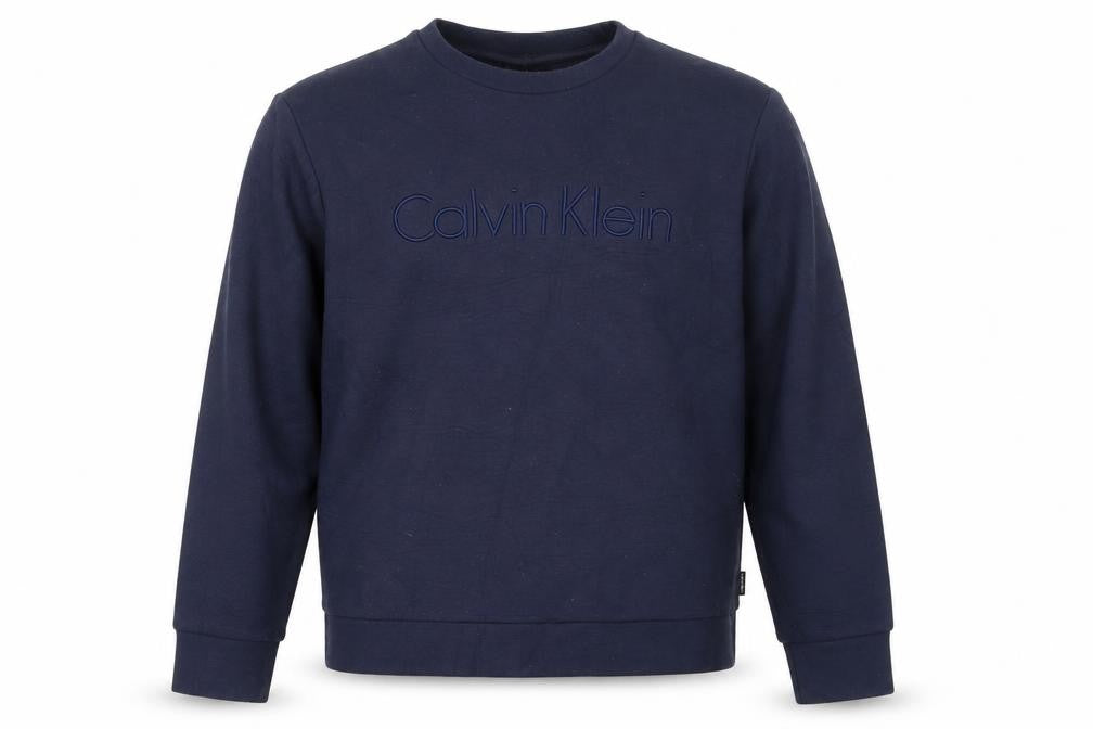 Mens UK Size XL Calvin Klein Blue Pullover Sweatshirt