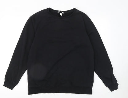Womens UK Size 12 H&M Black Pullover Sweatshirt