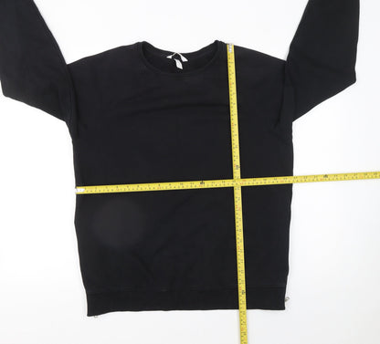 Womens UK Size 12 H&M Black Pullover Sweatshirt