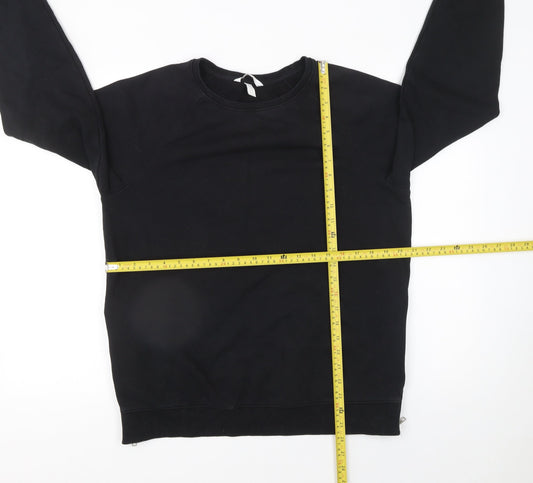 Womens UK Size 12 H&M Black Pullover Sweatshirt