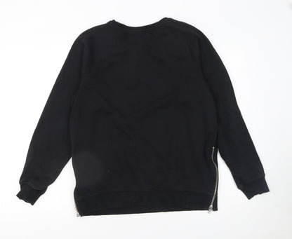 Womens UK Size 12 H&M Black Pullover Sweatshirt