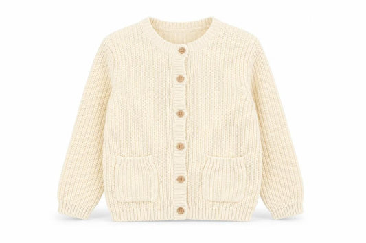 Girls UK Size 5-6 Years George Ivory Cardigan Jumper