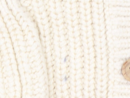 Girls UK Size 5-6 Years George Ivory Cardigan Jumper