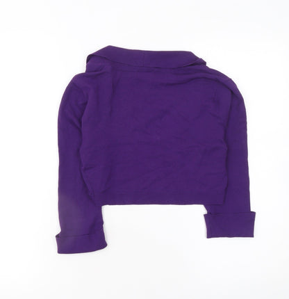 Womens UK Size 10 Phase Eight Purple Cardigan Jumper