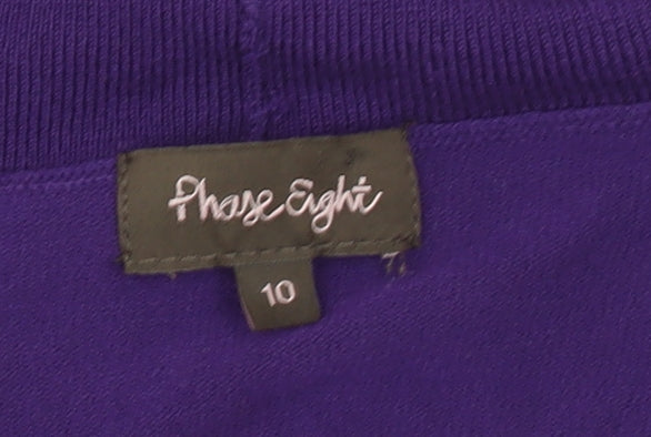 Womens UK Size 10 Phase Eight Purple Cardigan Jumper