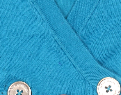 Womens UK Size 10 Karen Millen Blue Cardigan Jumper