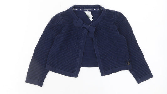 Girls UK Size 18-24 Months Jasper Conran Blue Cardigan Jumper
