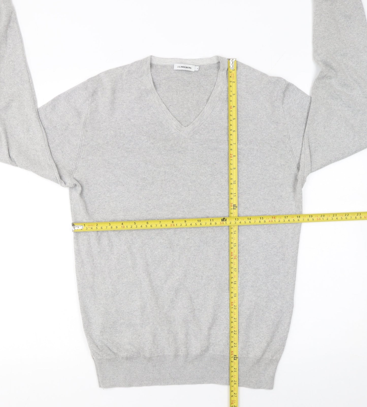 Mens UK Size M J.Lindeberg Grey Pullover Jumper