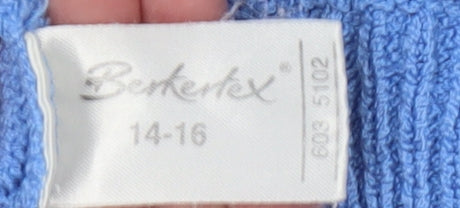 Womens UK Size 14 Berkertex Blue Pullover Jumper