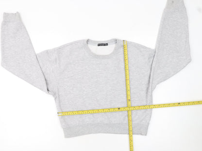 Womens UK Size M Stradivarius Grey Pullover Sweatshirt