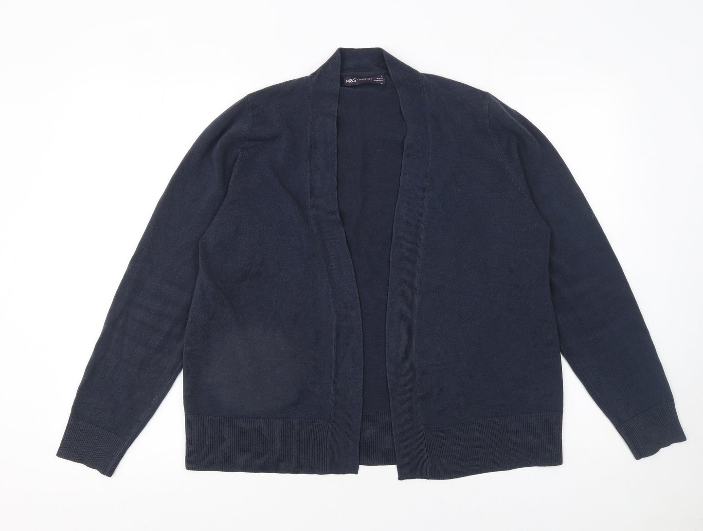 Womens UK Size L Marks and Spencer Blue Cardigan Jumper