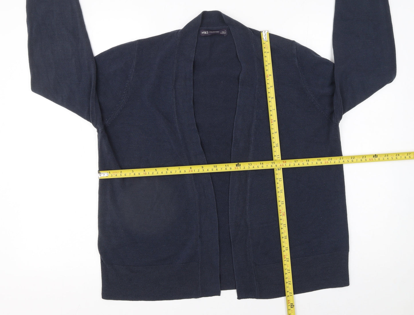 Womens UK Size L Marks and Spencer Blue Cardigan Jumper