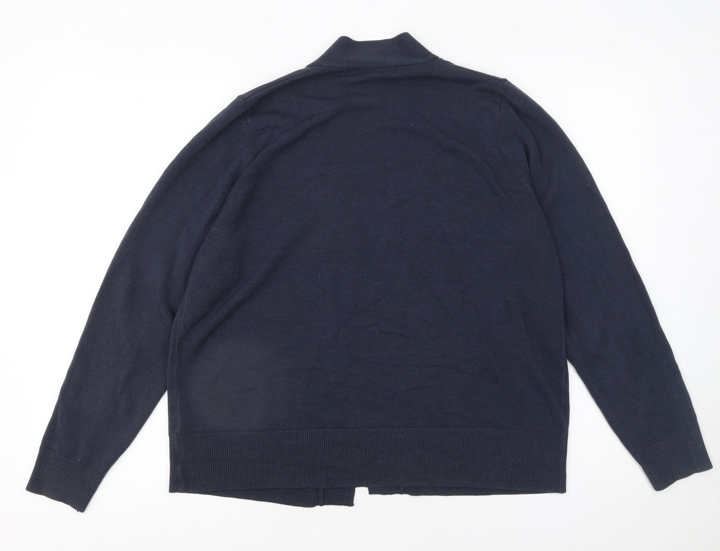 Womens UK Size L Marks and Spencer Blue Cardigan Jumper