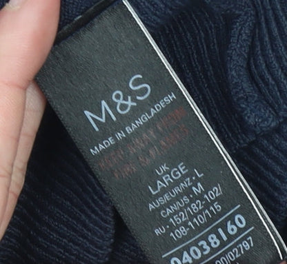 Womens UK Size L Marks and Spencer Blue Cardigan Jumper