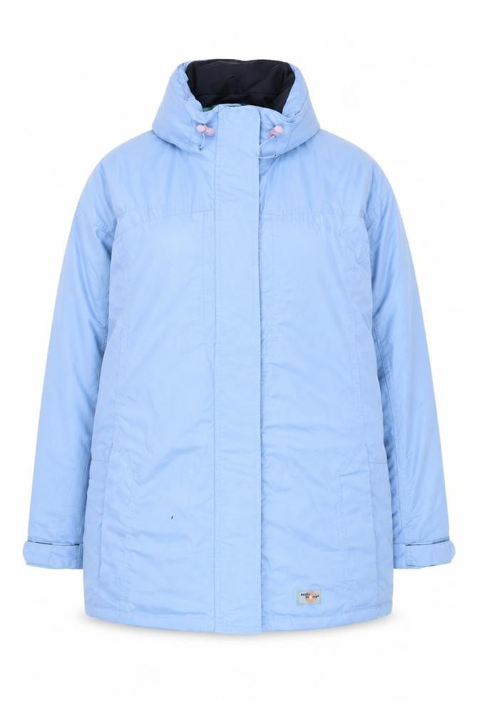 Womens UK Size 18 Arctic Storm Blue Parka Coat