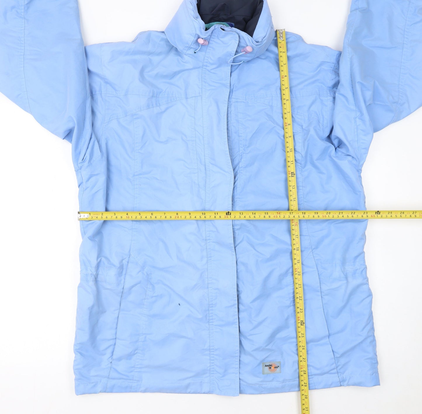 Womens UK Size 18 Arctic Storm Blue Parka Coat