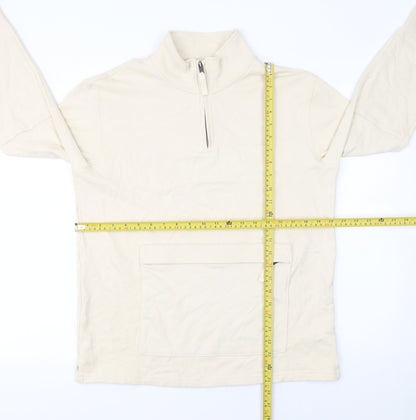 Mens UK Size S Marks and Spencer Beige Pullover Sweatshirt