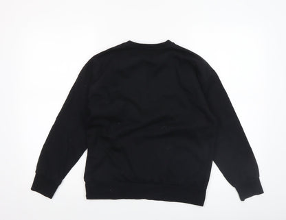 Pindydoll Girls Black Logo Pullover Sweatshirt 10-11 Years