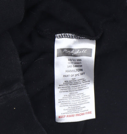 Pindydoll Girls Black Logo Pullover Sweatshirt 10-11 Years