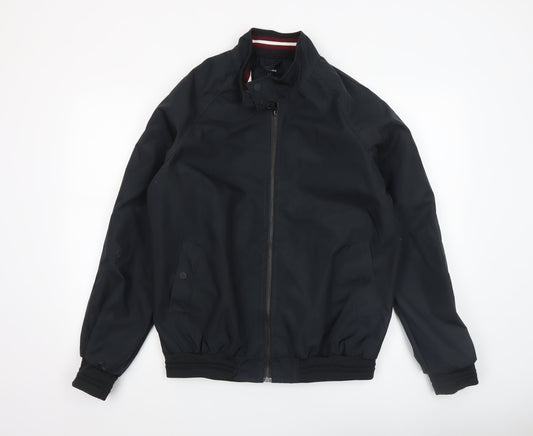 Mens UK Size L Studio Black Bomber Jacket