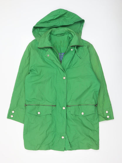 Womens UK Size S Cloud Nine Green Rain Coat