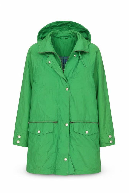 Womens UK Size S Cloud Nine Green Rain Coat