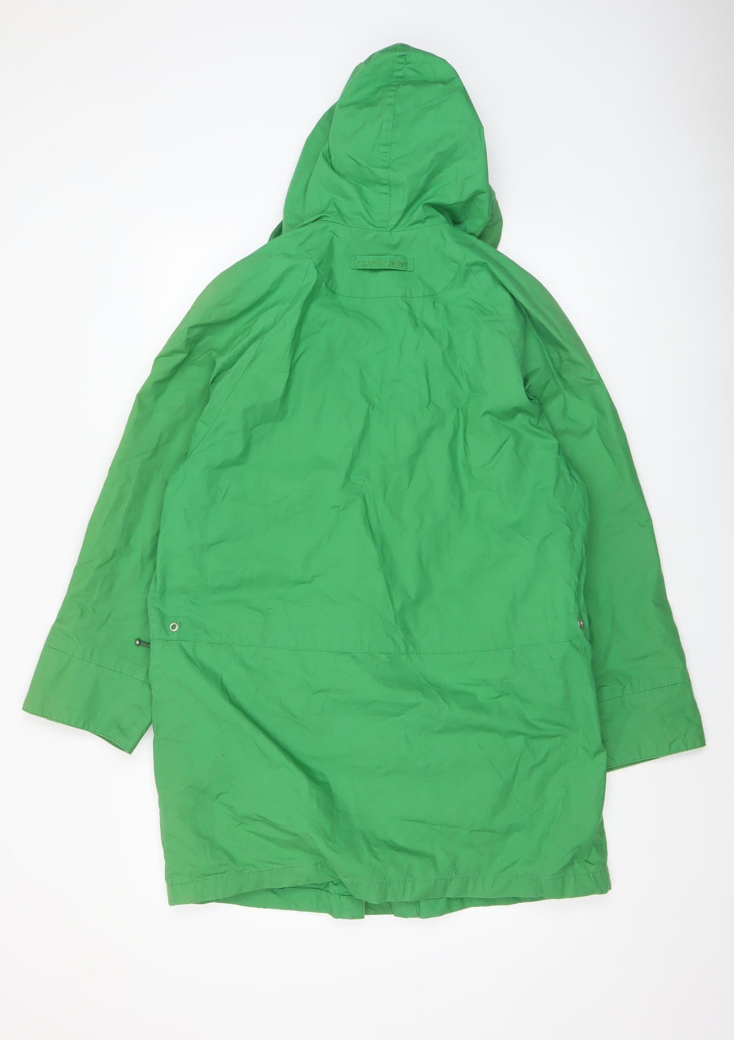 Womens UK Size S Cloud Nine Green Rain Coat