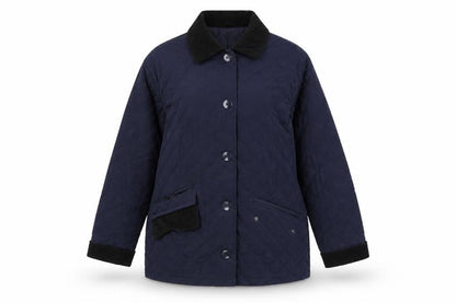 Mens UK Size XS BDG Blue Quilted Coat