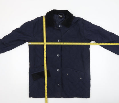 Mens UK Size XS BDG Blue Quilted Coat