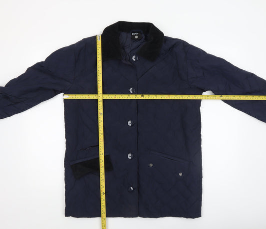 Mens UK Size XS BDG Blue Quilted Coat