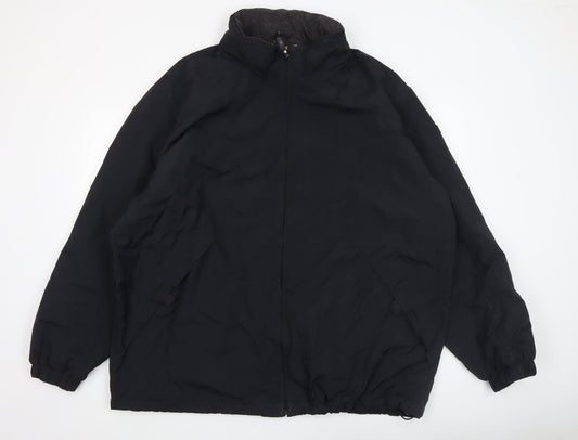 Mens UK Size 2XL Cherokee Black Windbreaker Coat