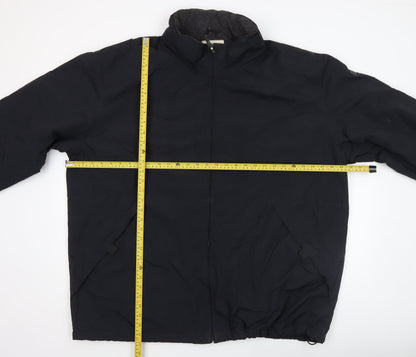 Mens UK Size 2XL Cherokee Black Windbreaker Coat