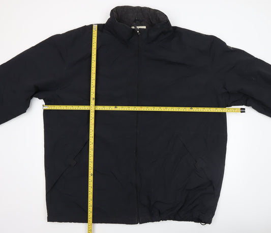 Mens UK Size 2XL Cherokee Black Windbreaker Coat