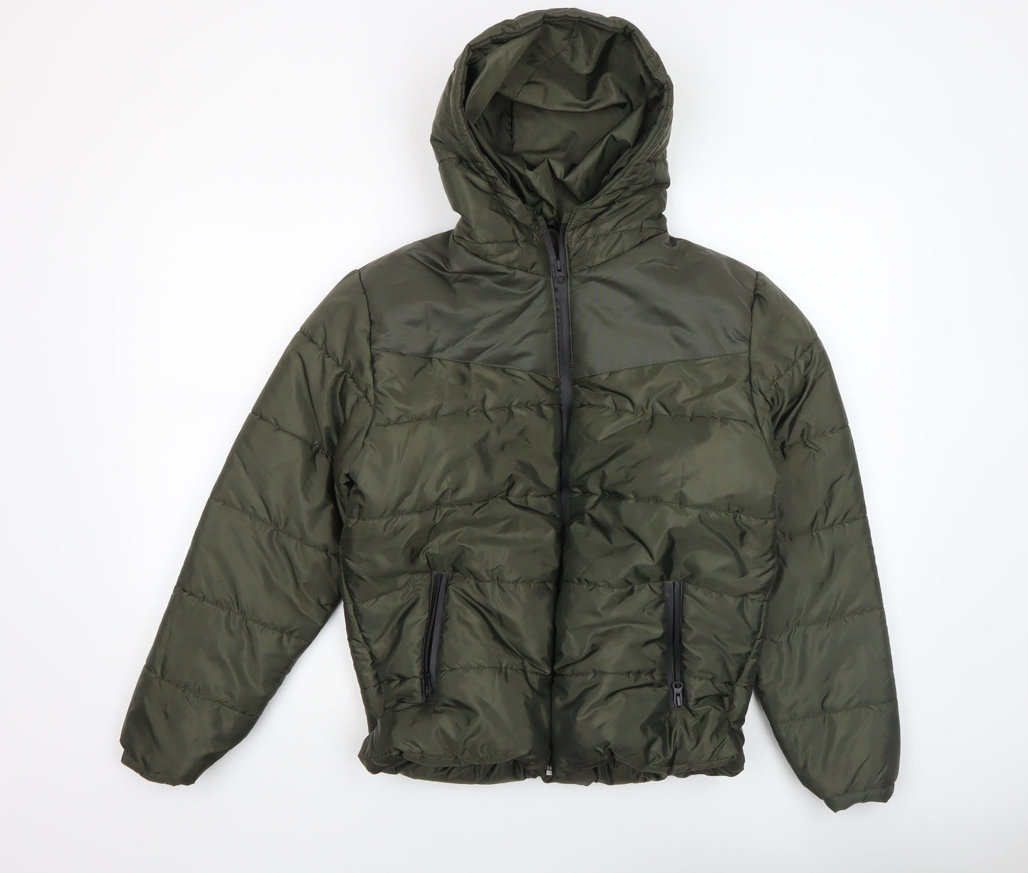 Womens UK Size XL Rising Green Puffer Jacket