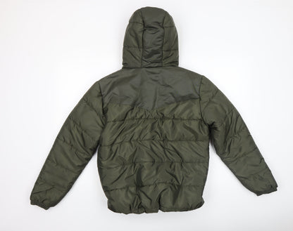 Womens UK Size XL Rising Green Puffer Jacket
