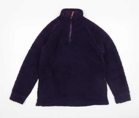 Womens UK Size 10 Fat Face Purple Pullover Sweatshirt