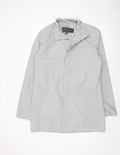 Womens UK Size L French Connection Grey Rain Coat