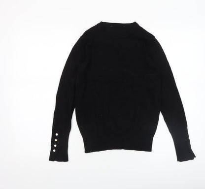 Womens UK Size S Richmond Black Pullover Jumper