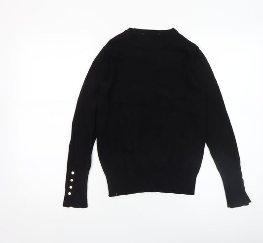 Womens UK Size S Richmond Black Pullover Jumper
