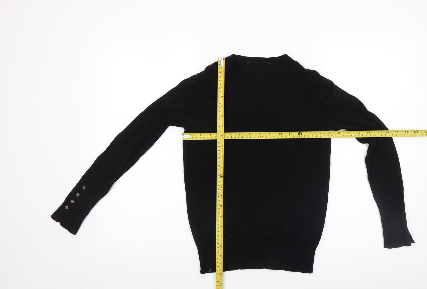 Womens UK Size S Richmond Black Pullover Jumper