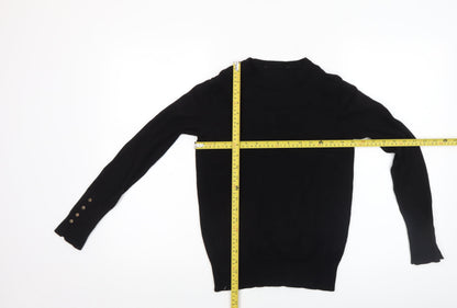 Womens UK Size S Richmond Black Pullover Jumper