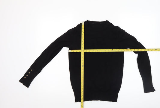 Womens UK Size S Richmond Black Pullover Jumper