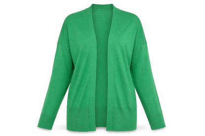 Womens UK Size 10 Nutmeg Green Cardigan Jumper