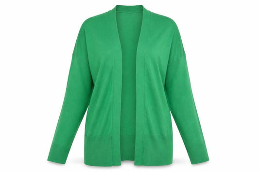Womens UK Size 10 Nutmeg Green Cardigan Jumper