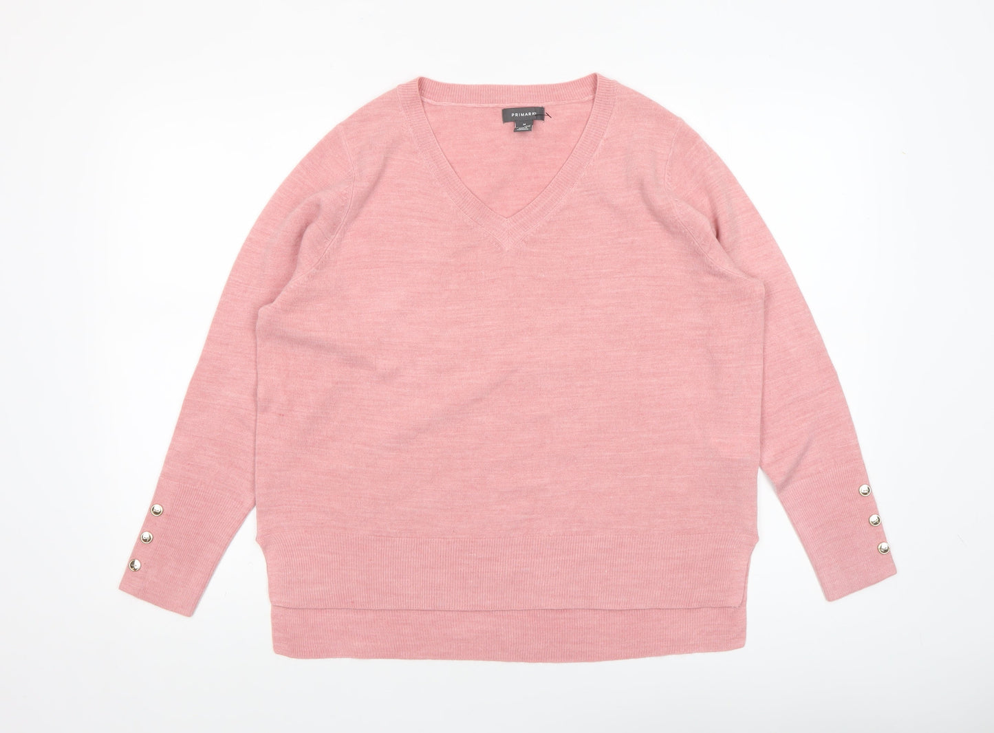 Womens UK Size M Primark Pink Pullover Jumper