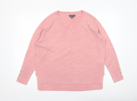 Womens UK Size M Primark Pink Pullover Jumper