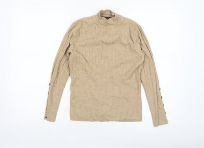 Womens UK Size 10 Marks and Spencer Beige Pullover Jumper
