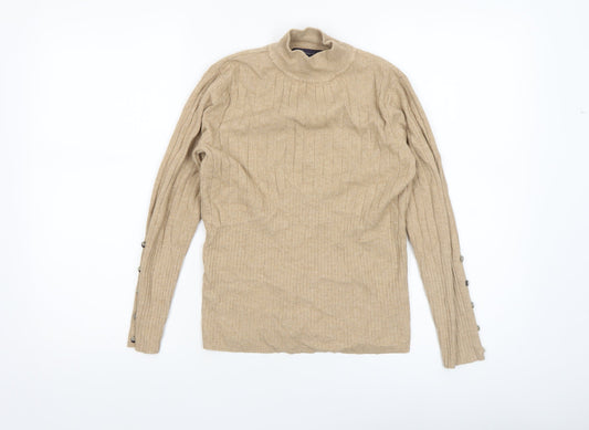 Womens UK Size 10 Marks and Spencer Beige Pullover Jumper